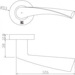 Béquille double massive sur rosace inox Héraclès Jade 4002 10 Béquille double massive sur rosace inox Héraclès Jade 4002 -Promos Poignée de Porte Magasin AFD 10412