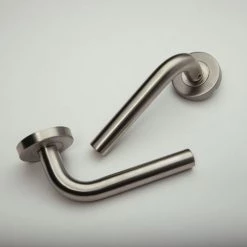 Béquille double sur rosace inox Héraclès Jade 1194 -Promos Poignée de Porte Magasin AFD 119874