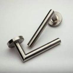 Béquille double sur rosace inox Héraclès Jade 1394 -Promos Poignée de Porte Magasin AFD 120644