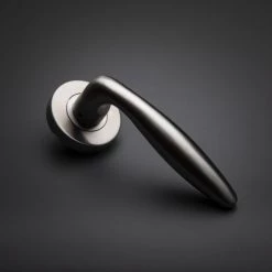 Béquille double semi massive sur rosace inox Héraclès Jade 1594 -Promos Poignée de Porte Magasin AFD 120669