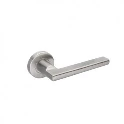 Béquille double massive sur rosace inox Héraclès Jade 4001 -Promos Poignée de Porte Magasin AFD 120694