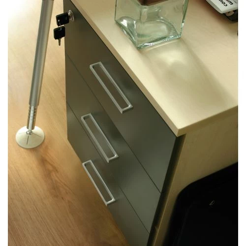 Poignée dual zamak Estamp nickelé brossé L169 EA160 mm 4 Poignée dual zamak Estamp nickelé brossé L169 EA160 mm – Image 2