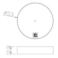 Rosace inox Héraclès Jade ronde -Promos Poignée de Porte Magasin AFD 125463