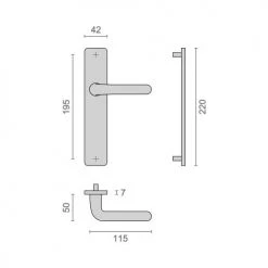 Ensemble sur plaques aluminium Héraclès Xénia Home 6 Ensemble sur plaques aluminium Héraclès Xénia Home -Promos Poignée de Porte Magasin AFD 138061