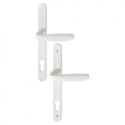 Ensemble sur plaques aluminium Hoppe New York plaques étroites EA92