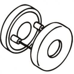 Paires de rosaces Hewi nylon