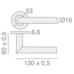 Béquille double sur rosace inox Héraclès Jade Slim Ø16 SL01N -Promos Poignée de Porte Magasin AFD 163678