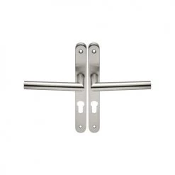 Ensemble sur plaque étroite inox Héraclès Jade 1394 -Promos Poignée de Porte Magasin AFD 175945