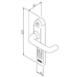 Electro-poignées pour portes coupe-feu Opera SMART TRIM -Promos Poignée de Porte Magasin AFD 28429