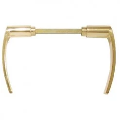 Béquille double laiton poli