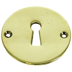 Entrée ronde clé L laiton poli
