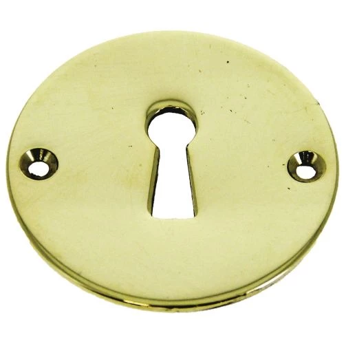 Entrée ronde clé L laiton poli 3 Entrée ronde clé L laiton poli