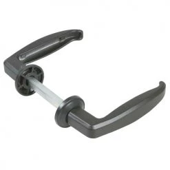 Béquille double alu pour portes métalliques C7