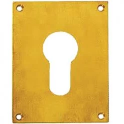 Plaque laiton poli clé I / clé L