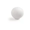 Bouton poli dur D 34 mm blanc + vis -Promos Poignée de Porte Magasin AFD 38920