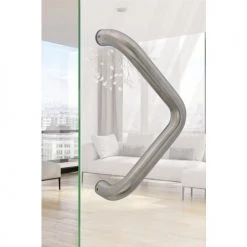 Poignée en V inox Héraclès - Série 401 -Promos Poignée de Porte Magasin AFD 39727