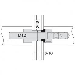 Accessoires pour poignées tubulaires Normbau - Série NT