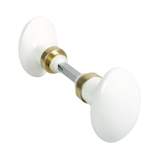 Bouton double porcelaine OVAL 3 Bouton double porcelaine OVAL