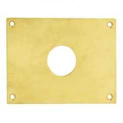 Plaque laiton poli trou rond