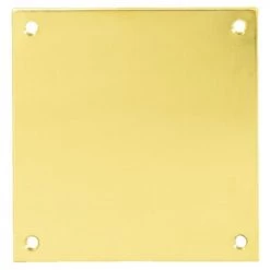 Plaques de propreté laiton poli