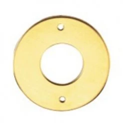 Rosaces bec de cane laiton poli verni